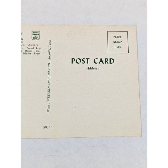 Vintage Postcard Guymon Oklahoma Byerleys Motel‎  Restaurant 1950s Neon Sign USA - Picture 6 of 8